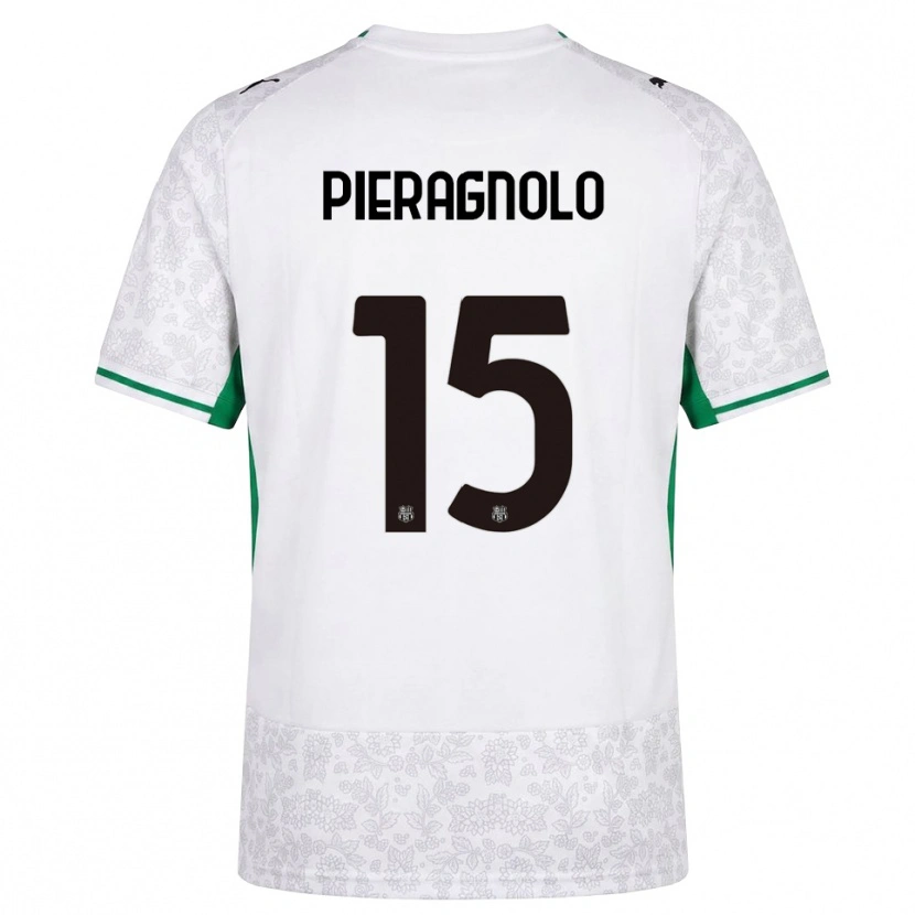 Danxen Hombre Camiseta Edoardo Pieragnolo #15 Blanco Negro Verde 2ª Equipación 2026/27 La Camisa México