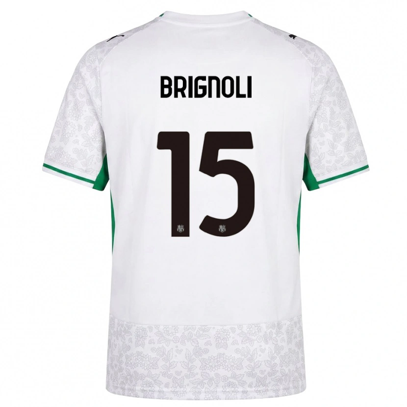 Danxen Hombre Camiseta Benedetta Brignoli #15 Blanco Negro Verde 2ª Equipación 2026/27 La Camisa México