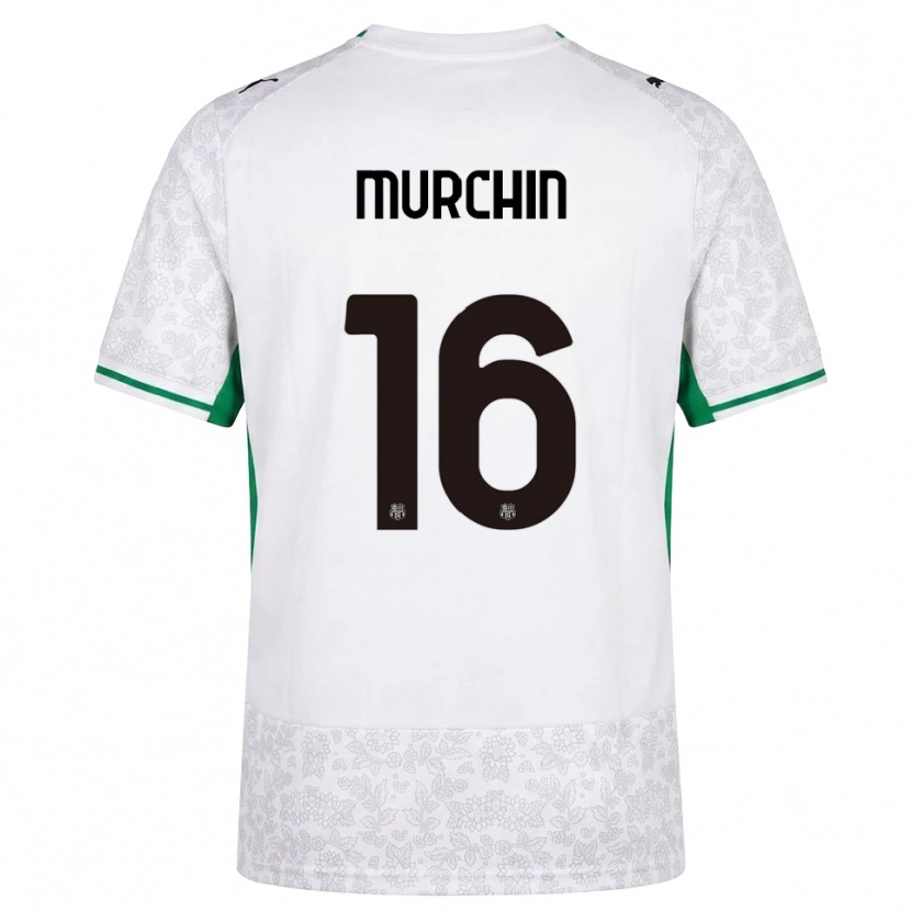 Danxen Hombre Camiseta Adrian Murchin #16 Blanco Negro Verde 2ª Equipación 2026/27 La Camisa México