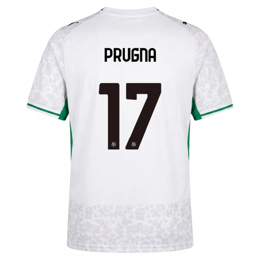 Danxen Hombre Camiseta Cecilia Prugna #17 Blanco Negro Verde 2ª Equipación 2026/27 La Camisa México