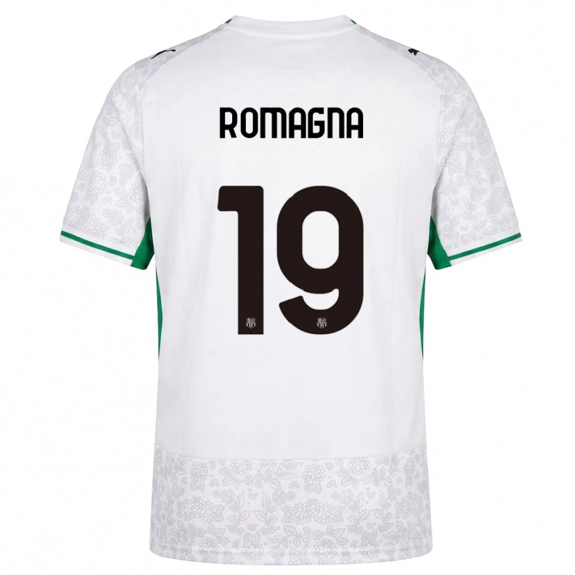 Danxen Hombre Camiseta Filippo Romagna #19 Blanco Negro Verde 2ª Equipación 2026/27 La Camisa México