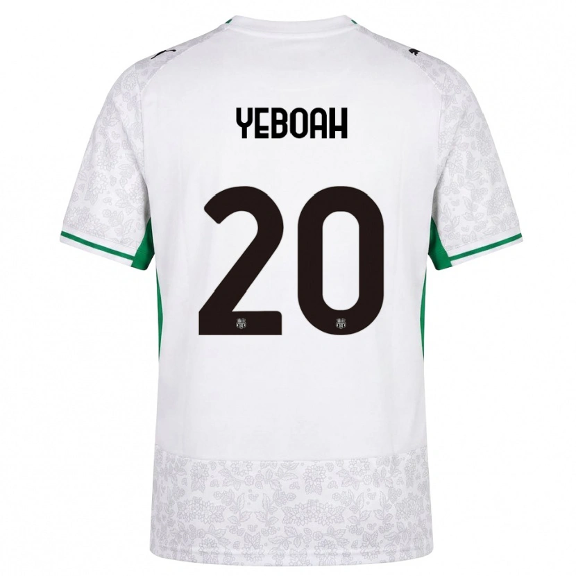 Danxen Hombre Camiseta Daniel Yeboah #20 Blanco Negro Verde 2ª Equipación 2026/27 La Camisa México