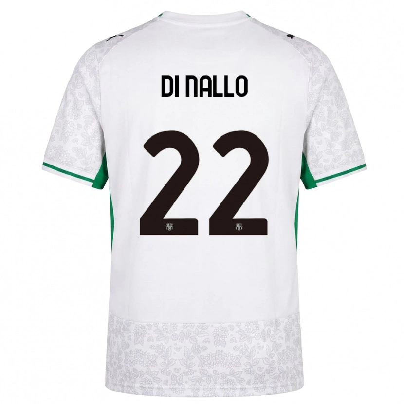 Danxen Hombre Camiseta Erica Di Nallo #22 Blanco Negro Verde 2ª Equipación 2026/27 La Camisa México