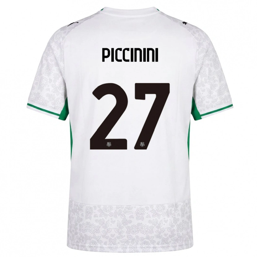Danxen Hombre Camiseta Stefano Piccinini #27 Blanco Negro Verde 2ª Equipación 2026/27 La Camisa México