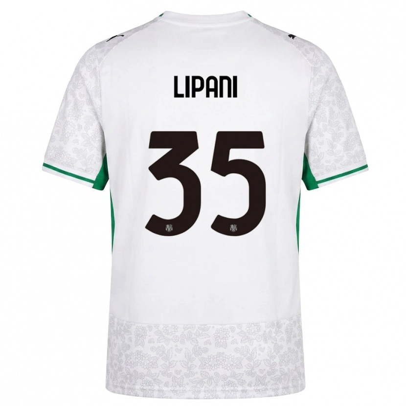 Danxen Hombre Camiseta Luca Lipani #35 Blanco Negro Verde 2ª Equipación 2026/27 La Camisa México