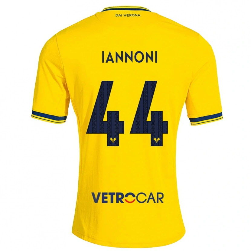 Danxen Hombre Camiseta Edoardo Iannoni #44 Amarillo Rojo 2ª Equipación 2026/27 La Camisa México