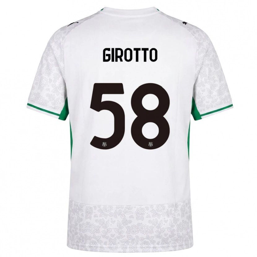 Danxen Hombre Camiseta Emma Girotto #58 Blanco Negro Verde 2ª Equipación 2026/27 La Camisa México