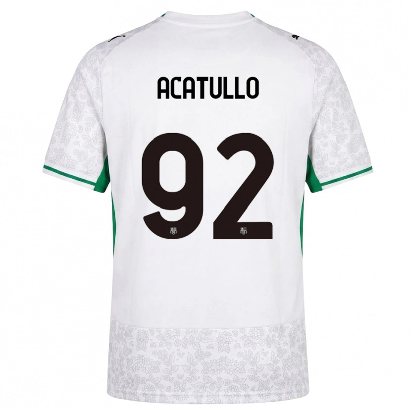 Danxen Hombre Camiseta Cristian Acatullo #92 Blanco Negro Verde 2ª Equipación 2026/27 La Camisa México