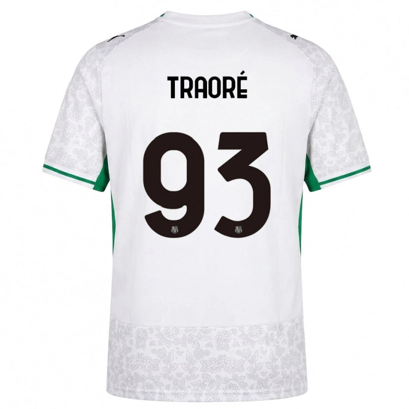 Danxen Hombre Camiseta Kadidia Traoré #93 Blanco Negro Verde 2ª Equipación 2026/27 La Camisa México