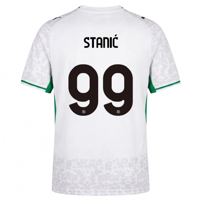 Danxen Hombre Camiseta Paulina Stanić #99 Blanco Negro Verde 2ª Equipación 2026/27 La Camisa México