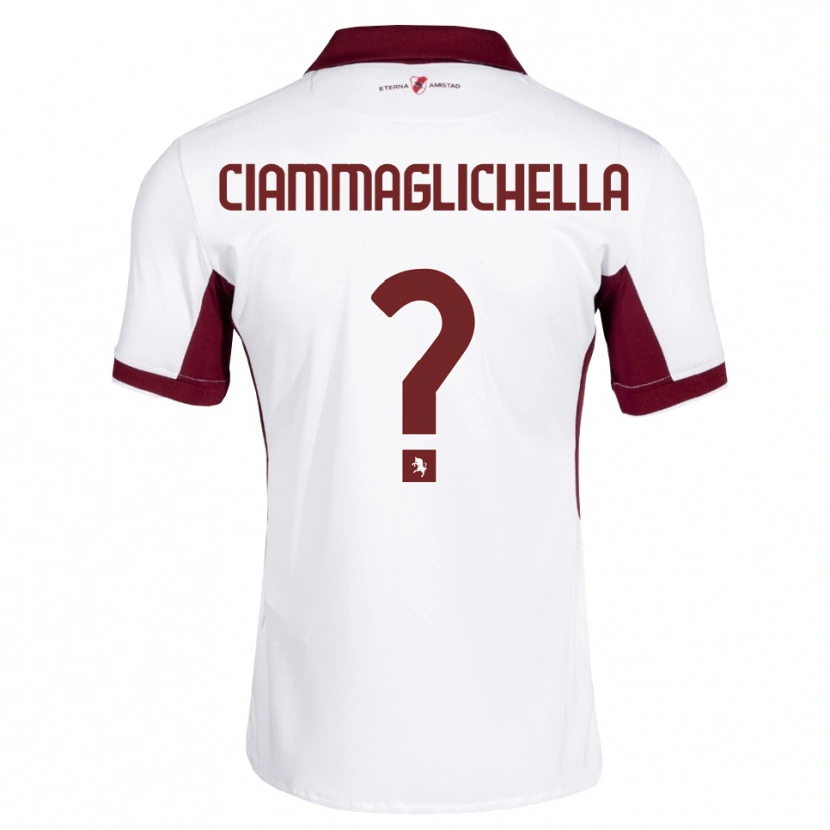 Danxen Hombre Camiseta Aaron Ciammaglichella #0 Burdeos Blanco Rojo 2ª Equipación 2026/27 La Camisa México