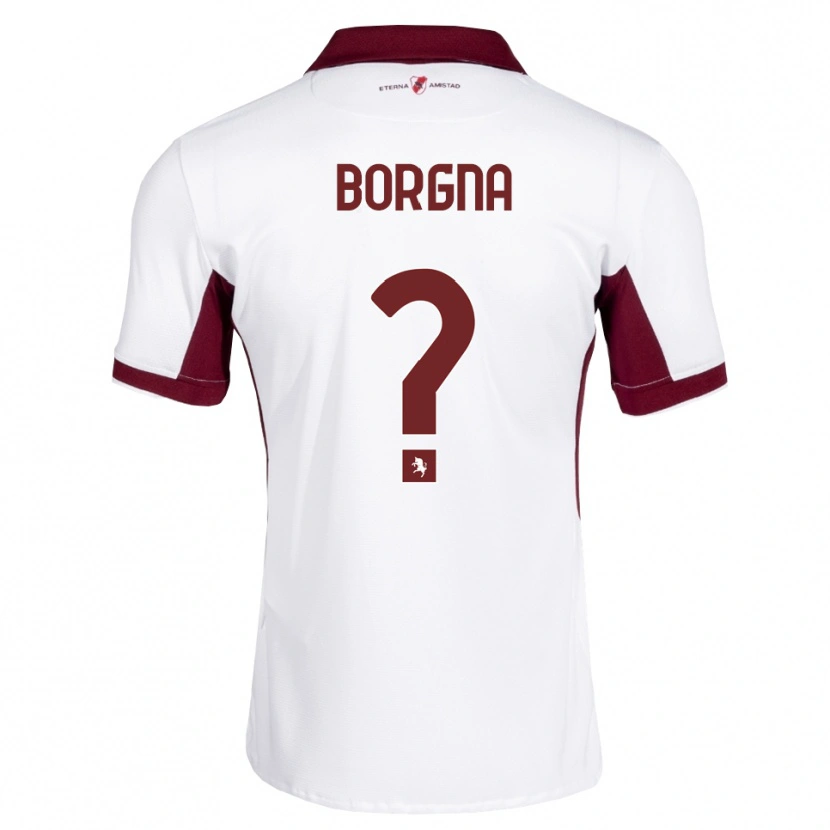 Danxen Hombre Camiseta Federico Borgna #0 Burdeos Blanco Rojo 2ª Equipación 2026/27 La Camisa México