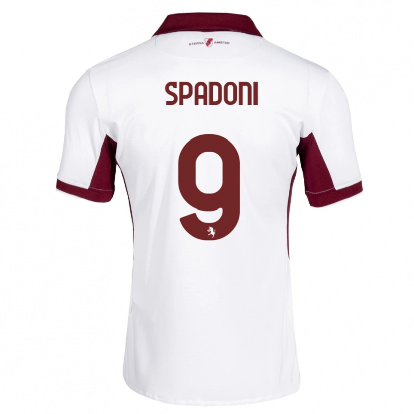 Danxen Hombre Camiseta Arthur Spadoni #9 Burdeos Blanco Rojo 2ª Equipación 2026/27 La Camisa México