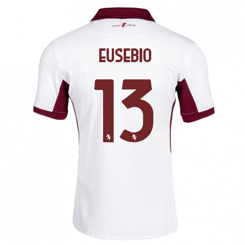 Danxen Hombre Camiseta Chiara Eusebio #13 Burdeos Blanco Rojo 2ª Equipación 2026/27 La Camisa México