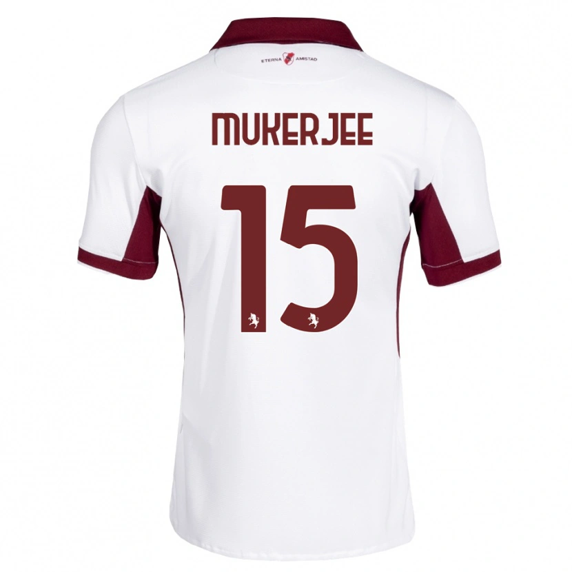Danxen Hombre Camiseta Carlo Mukerjee #15 Burdeos Blanco Rojo 2ª Equipación 2026/27 La Camisa México