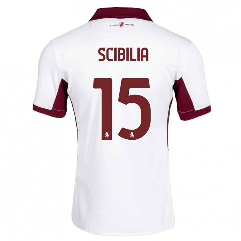 Danxen Hombre Camiseta Dylan Scibilia #15 Burdeos Blanco Rojo 2ª Equipación 2026/27 La Camisa México