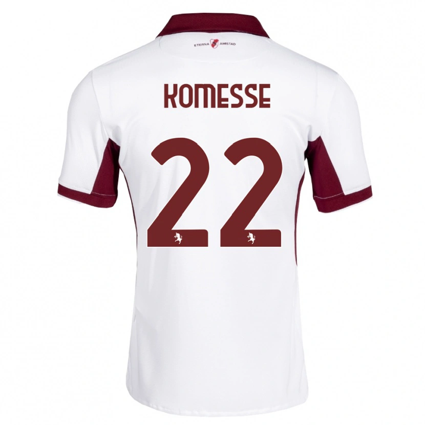 Danxen Hombre Camiseta Josias Sabone Komesse #22 Burdeos Blanco Rojo 2ª Equipación 2026/27 La Camisa México