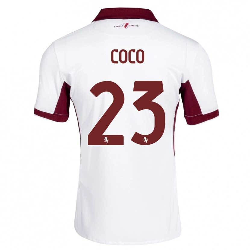 Danxen Hombre Camiseta Saúl Coco #23 Burdeos Blanco Rojo 2ª Equipación 2026/27 La Camisa México