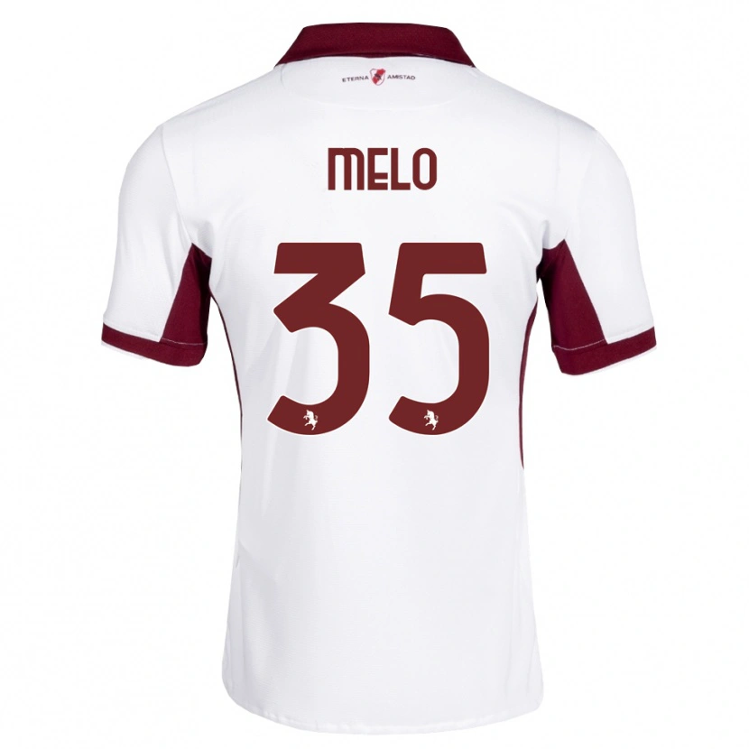 Danxen Hombre Camiseta Rafael Melo #35 Burdeos Blanco Rojo 2ª Equipación 2026/27 La Camisa México