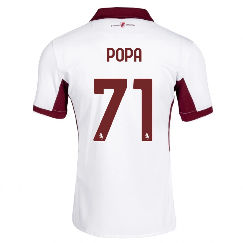Danxen Hombre Camiseta Mihai Popa #71 Burdeos Blanco Rojo 2ª Equipación 2026/27 La Camisa México