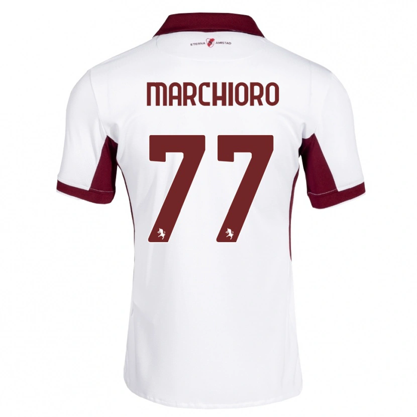 Danxen Hombre Camiseta Raffaele Marchioro #77 Burdeos Blanco Rojo 2ª Equipación 2026/27 La Camisa México