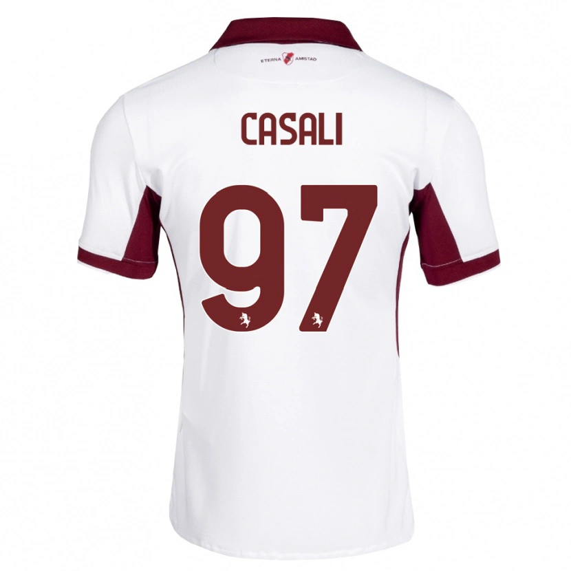 Danxen Hombre Camiseta Michele Casali #97 Burdeos Blanco Rojo 2ª Equipación 2026/27 La Camisa México