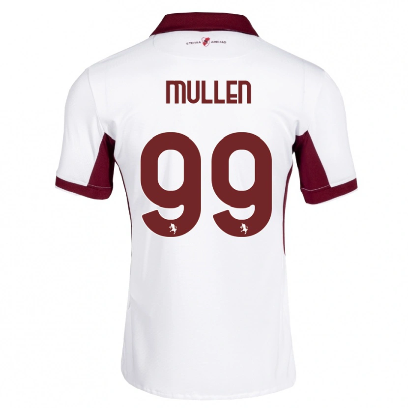 Danxen Hombre Camiseta Senan Mullen #99 Burdeos Blanco Rojo 2ª Equipación 2026/27 La Camisa México