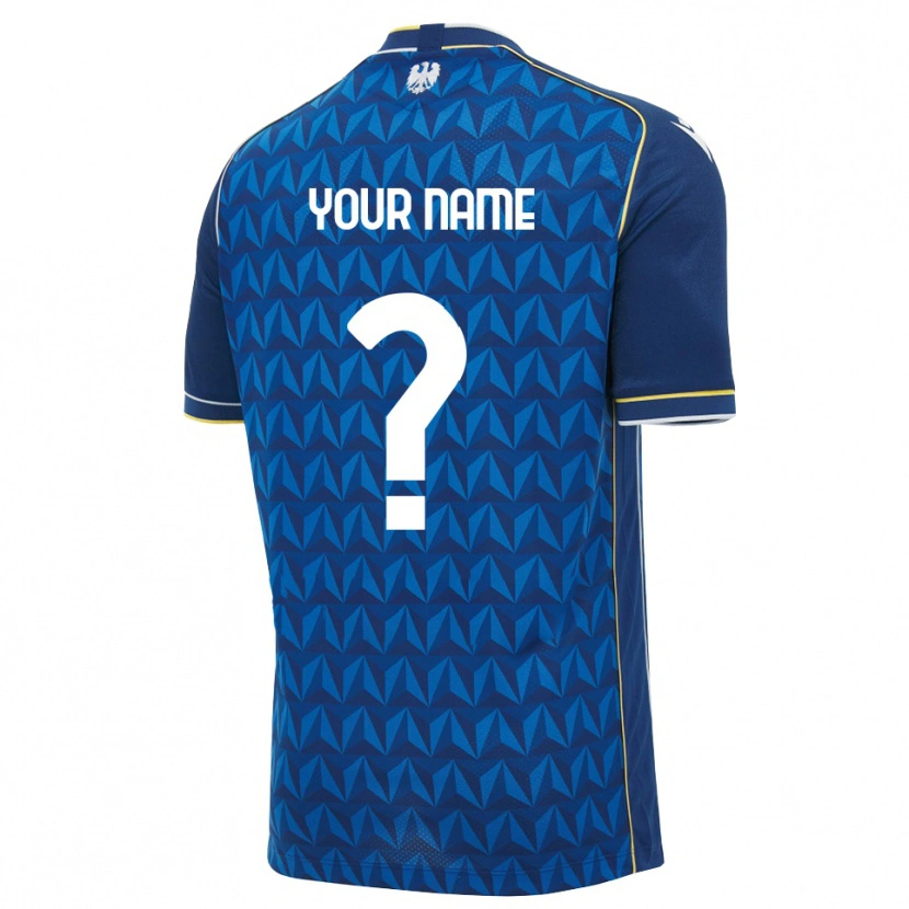 Danxen Hombre Camiseta Su Nombre #0 Azul Real Blanco Azul 2ª Equipación 2026/27 La Camisa México