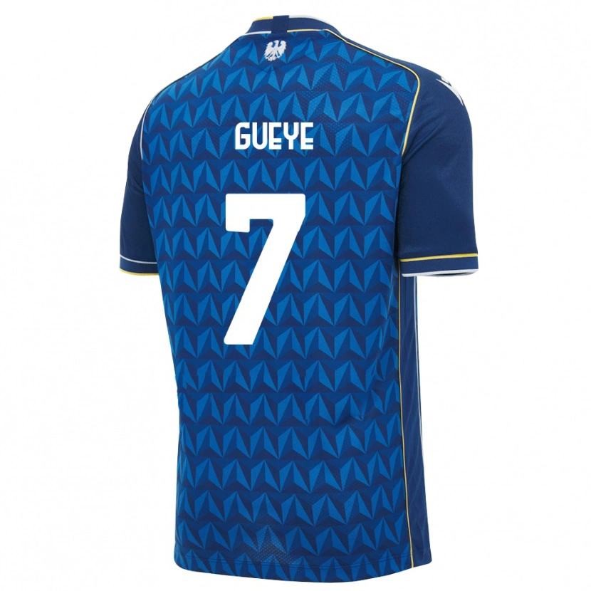 Danxen Hombre Camiseta Idrissa Gueye #7 Azul Real Blanco Azul 2ª Equipación 2026/27 La Camisa México