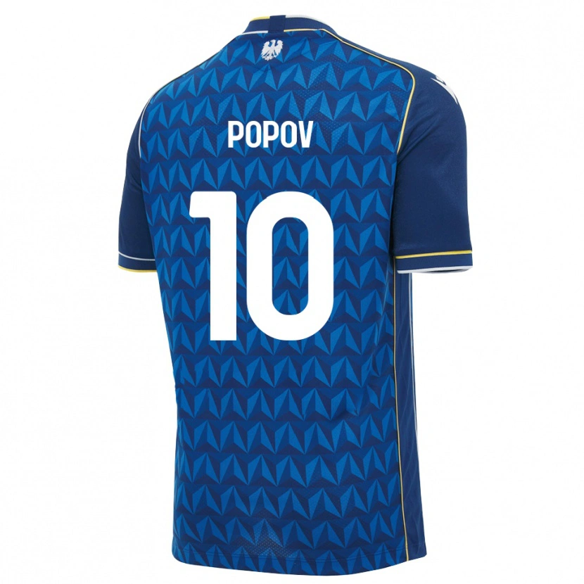Danxen Hombre Camiseta Nikolay Popov #10 Azul Real Blanco Azul 2ª Equipación 2026/27 La Camisa México