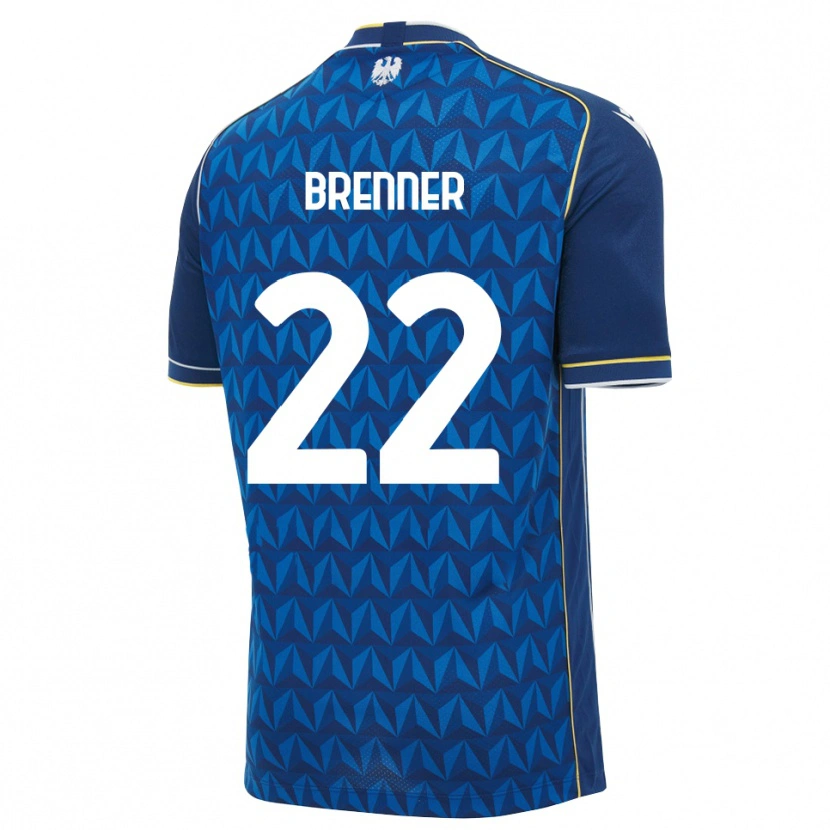 Danxen Hombre Camiseta Brenner #22 Azul Real Blanco Azul 2ª Equipación 2026/27 La Camisa México
