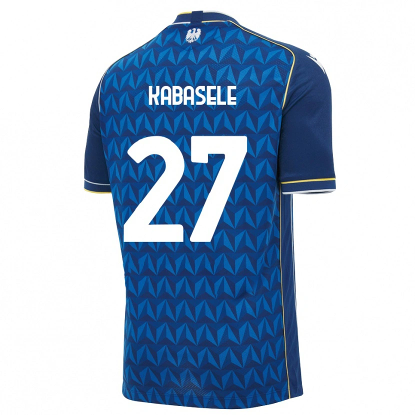 Danxen Hombre Camiseta Christian Kabasele #27 Azul Real Blanco Azul 2ª Equipación 2026/27 La Camisa México