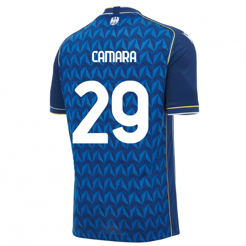 Danxen Hombre Camiseta Abdoulaye Camara #29 Azul Real Blanco Azul 2ª Equipación 2026/27 La Camisa México