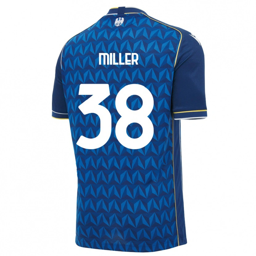 Danxen Hombre Camiseta Lennon Miller #38 Azul Real Blanco Azul 2ª Equipación 2026/27 La Camisa México