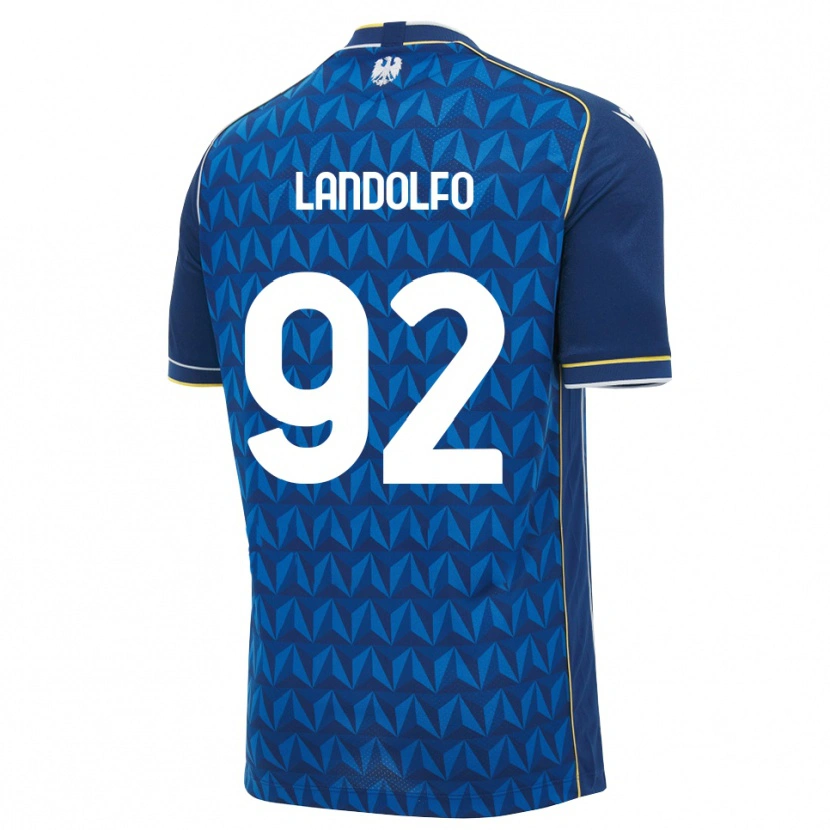 Danxen Hombre Camiseta Tommaso Landolfo #92 Azul Real Blanco Azul 2ª Equipación 2026/27 La Camisa México