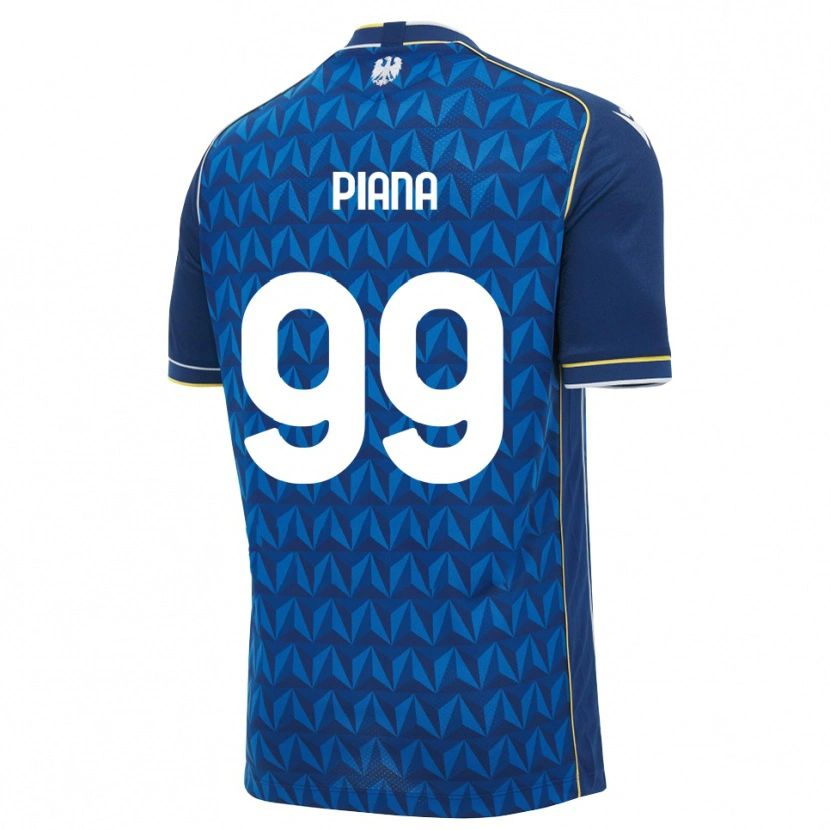 Danxen Hombre Camiseta Edoardo Piana #99 Azul Real Blanco Azul 2ª Equipación 2026/27 La Camisa México