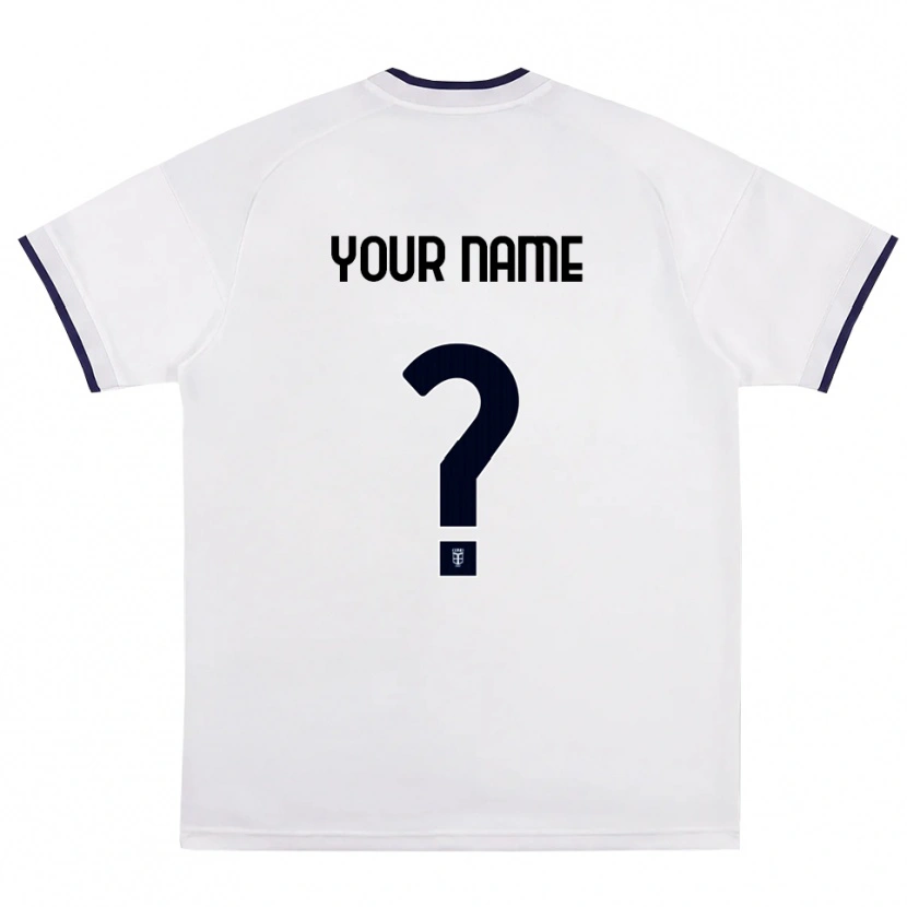 Danxen Hombre Camiseta Su Nombre #0 Blanco Rojo Azul Real 2ª Equipación 2026/27 La Camisa México
