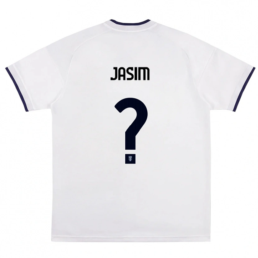 Danxen Hombre Camiseta Ali Jasim #0 Blanco Rojo Azul Real 2ª Equipación 2026/27 La Camisa México