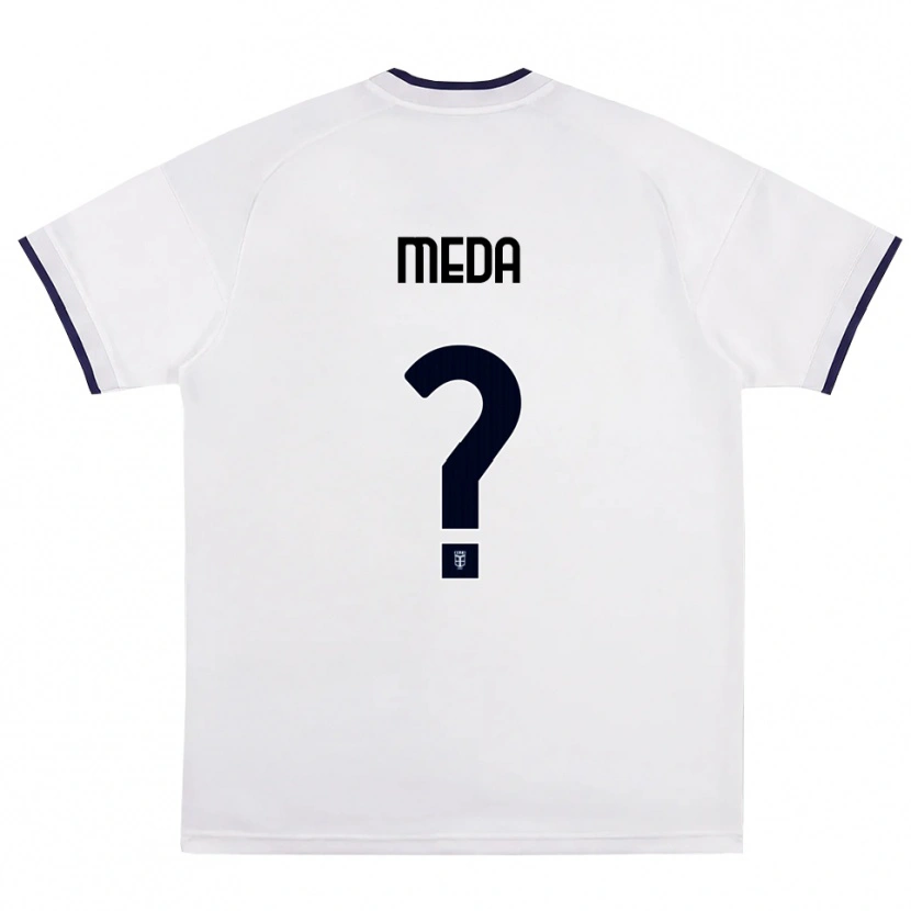 Danxen Hombre Camiseta Tommaso Meda #0 Blanco Rojo Azul Real 2ª Equipación 2026/27 La Camisa México