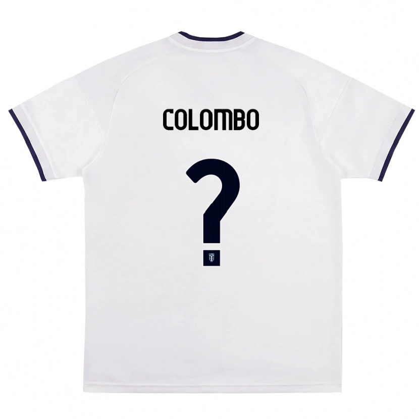Danxen Hombre Camiseta Federico Colombo #0 Blanco Rojo Azul Real 2ª Equipación 2026/27 La Camisa México