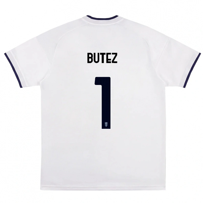 Danxen Hombre Camiseta Jean Butez #1 Blanco Rojo Azul Real 2ª Equipación 2026/27 La Camisa México