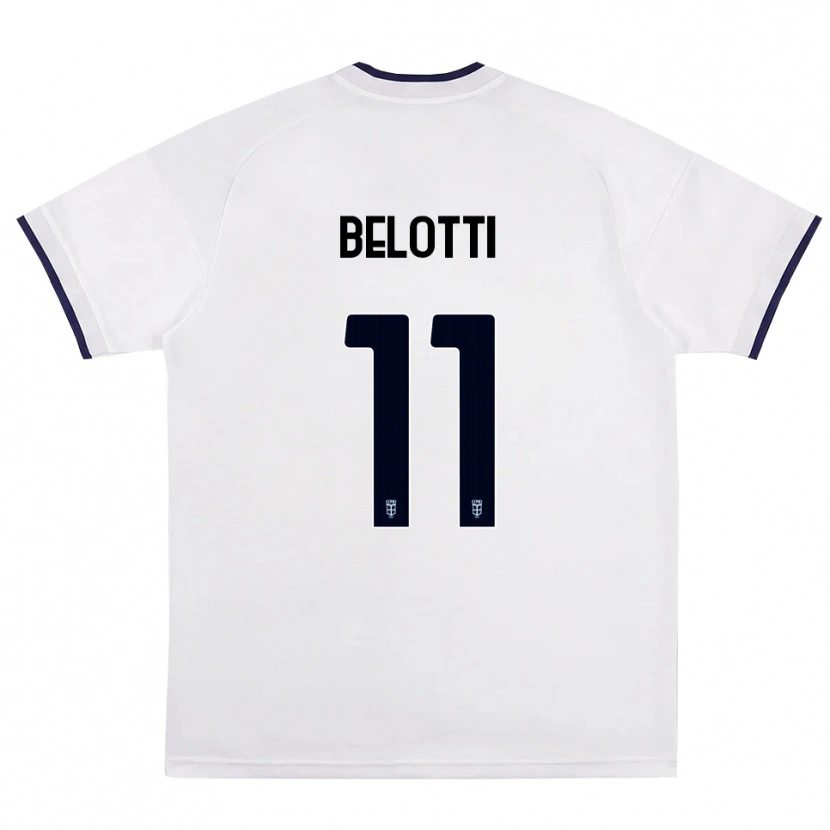 Danxen Hombre Camiseta Andrea Belotti #11 Blanco Rojo Azul Real 2ª Equipación 2026/27 La Camisa México