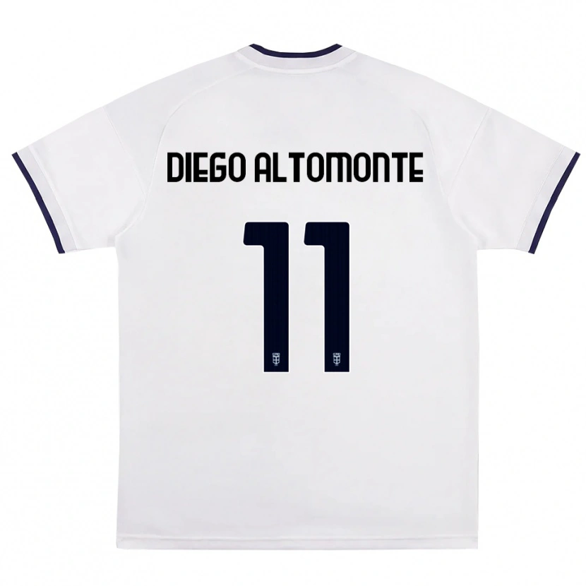 Danxen Hombre Camiseta Thomas Diego Altomonte #11 Blanco Rojo Azul Real 2ª Equipación 2026/27 La Camisa México