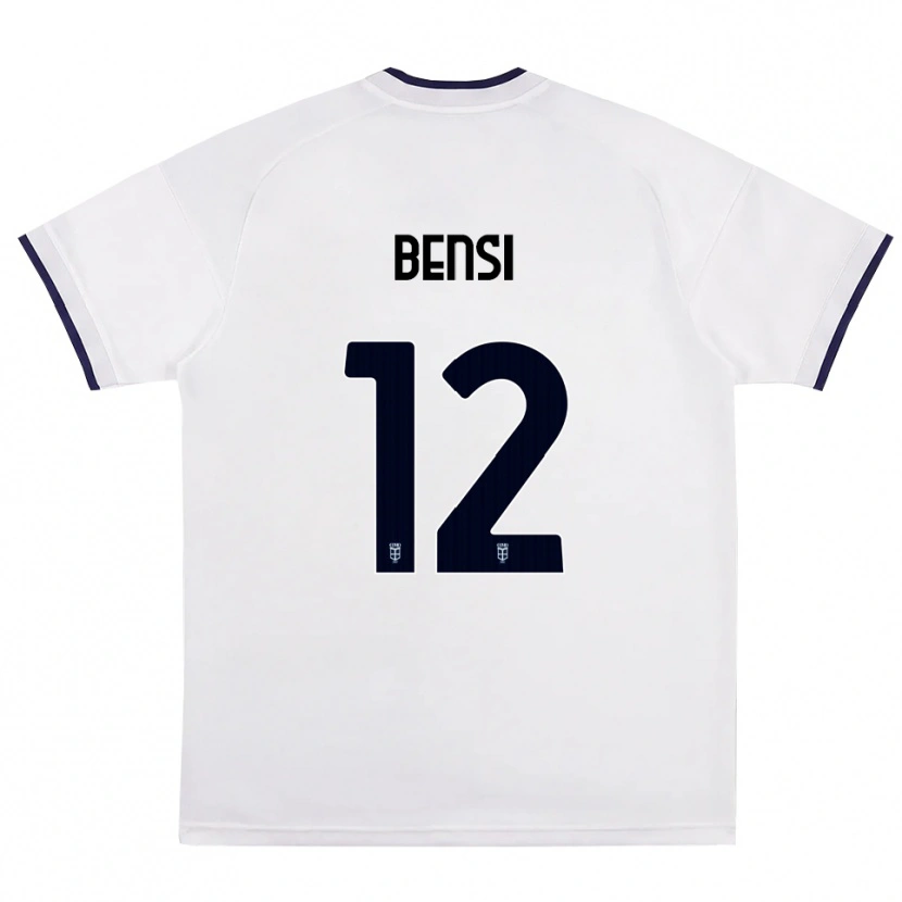 Danxen Hombre Camiseta Nicolò Bensi #12 Blanco Rojo Azul Real 2ª Equipación 2026/27 La Camisa México