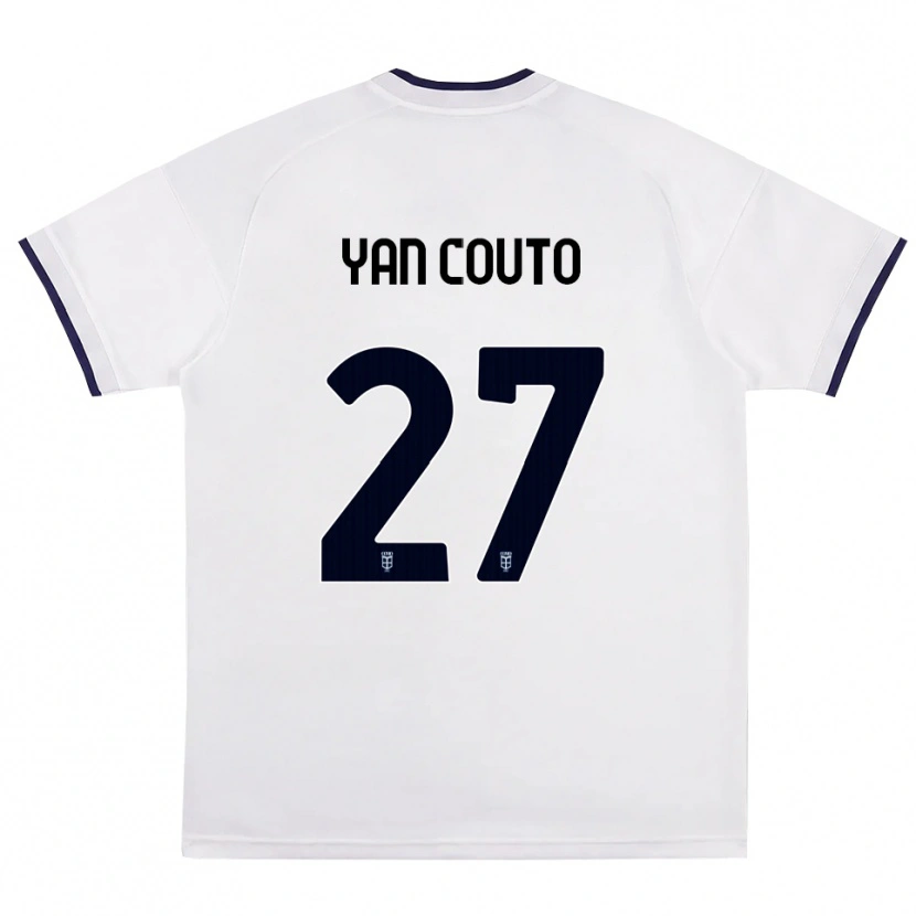 Danxen Hombre Camiseta Yan Couto #27 Blanco Rojo Azul Real 2ª Equipación 2026/27 La Camisa México