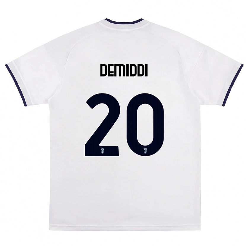 Danxen Hombre Camiseta Pedro Demiddi #20 Blanco Rojo Azul Real 2ª Equipación 2026/27 La Camisa México