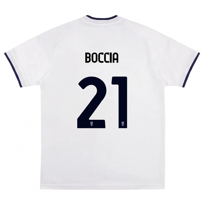 Danxen Hombre Camiseta Thomas Boccia #21 Blanco Rojo Azul Real 2ª Equipación 2026/27 La Camisa México