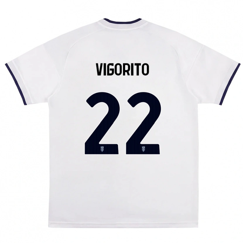 Danxen Hombre Camiseta Mauro Vigorito #22 Blanco Rojo Azul Real 2ª Equipación 2026/27 La Camisa México