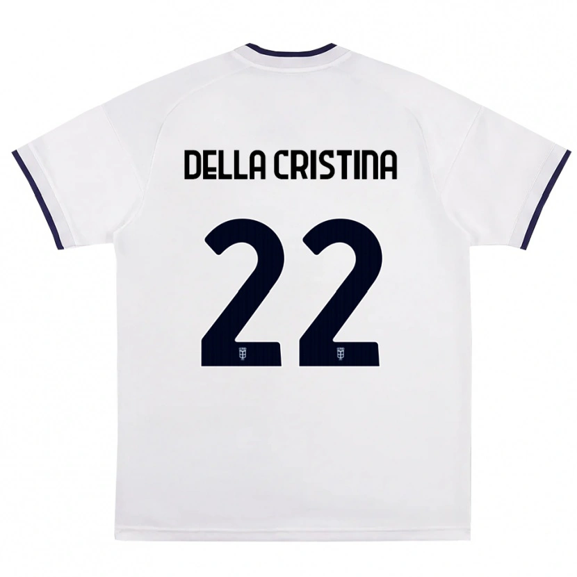 Danxen Hombre Camiseta Stefano Della Cristina #22 Blanco Rojo Azul Real 2ª Equipación 2026/27 La Camisa México