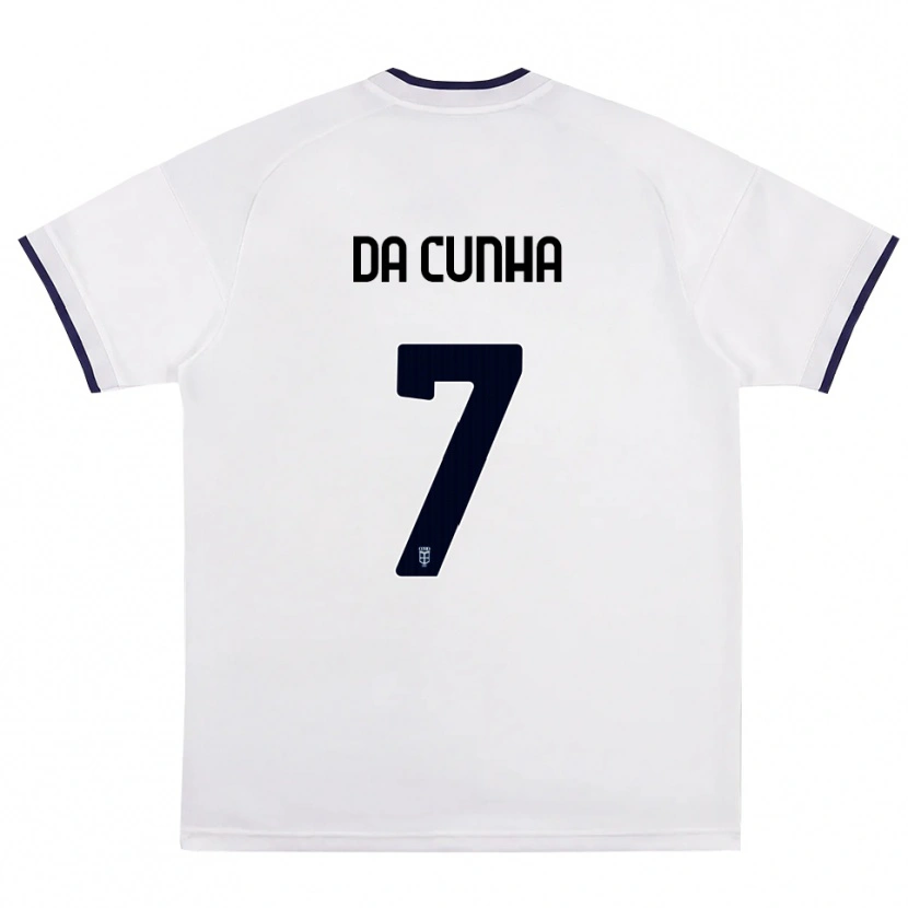 Danxen Hombre Camiseta Lucas Da Cunha #7 Blanco Rojo Azul Real 2ª Equipación 2026/27 La Camisa México